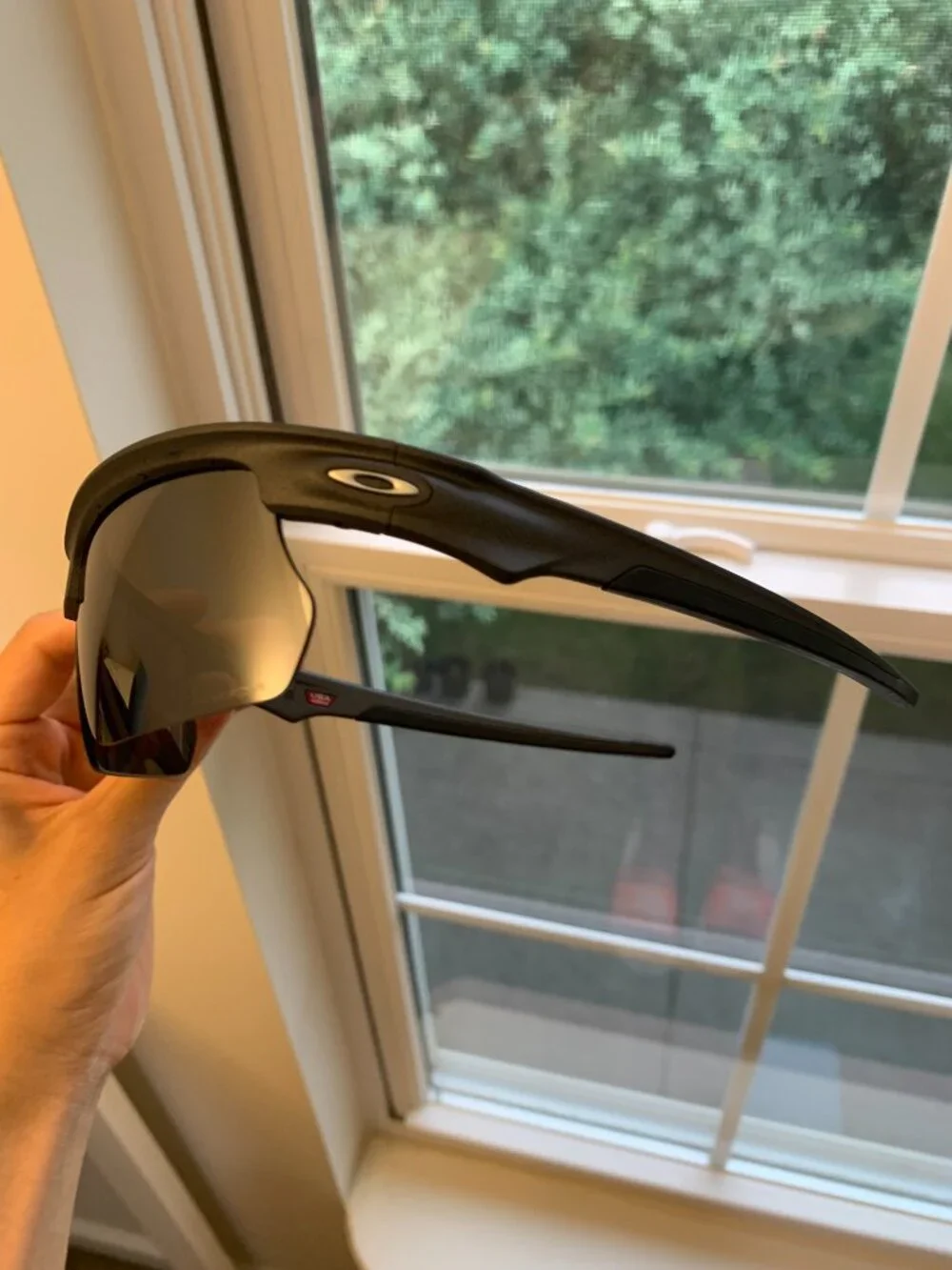 Oakley Bisphaera Sunglasses OO9400-0268 Matte Steel Prizm Black Mirror